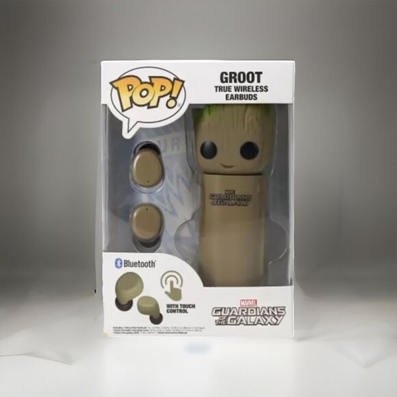 🔥Funko Pop! Marvel Groot Bluetooth Wireless EarBuds BNWT🔥 - Picture 1 of 8
